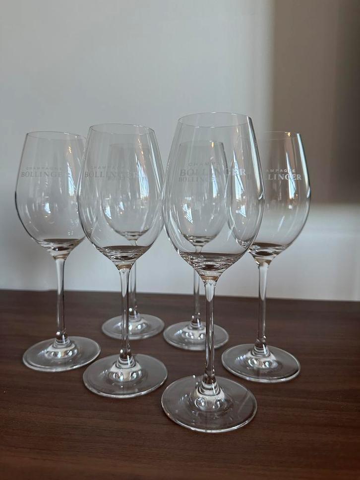 Bollinger champagneglazen – Elizabeth Tulip, Verzamelen, Glas en Drinkglazen, Zo goed als nieuw, Ophalen