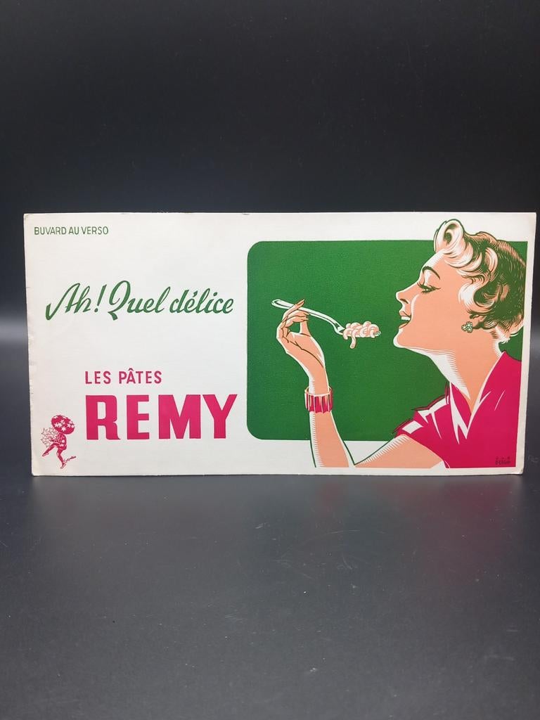 Ancienne pub buvard pâtes Remy (Louvain), Collections, Enlèvement ou Envoi