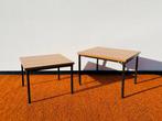 Paar nesttafels van P. Guariche - MEUROP. Vintage 60s / 70s, Ophalen of Verzenden, Gebruikt, Rechthoekig, Vintage