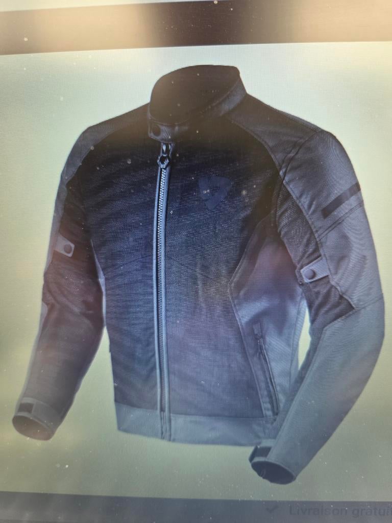 Veste moto rev'it torque2 H2O noir-gris, Enlèvement, L