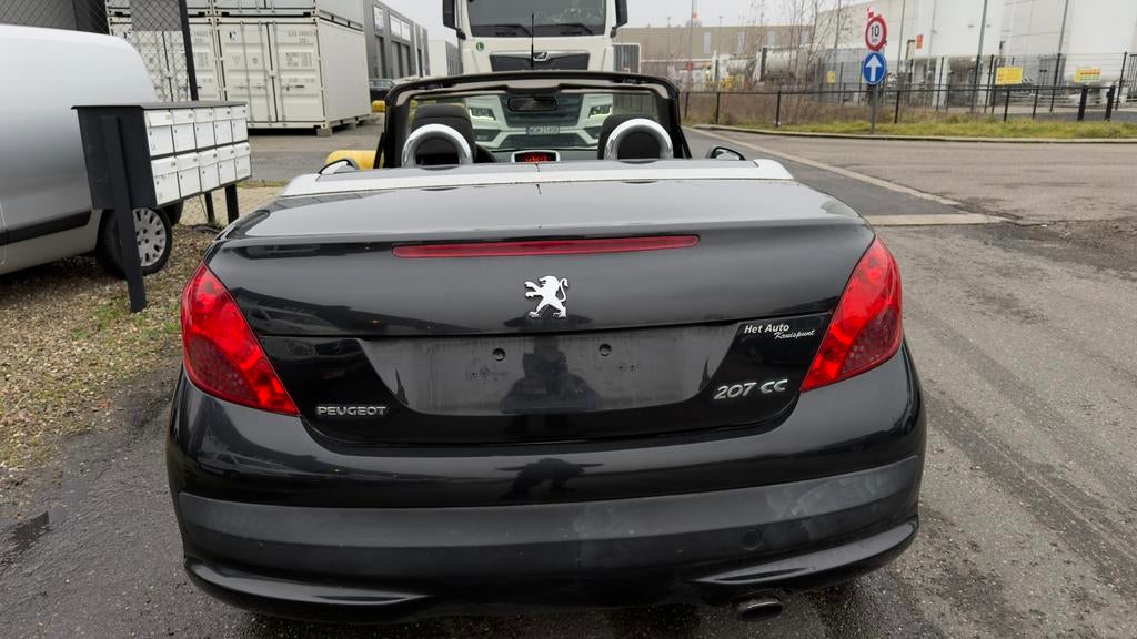 Peugeot 207 Cabriolet 1.6 hdi, Auto's, 4 cilinders, Cabriolet, Zwart, Bedrijf