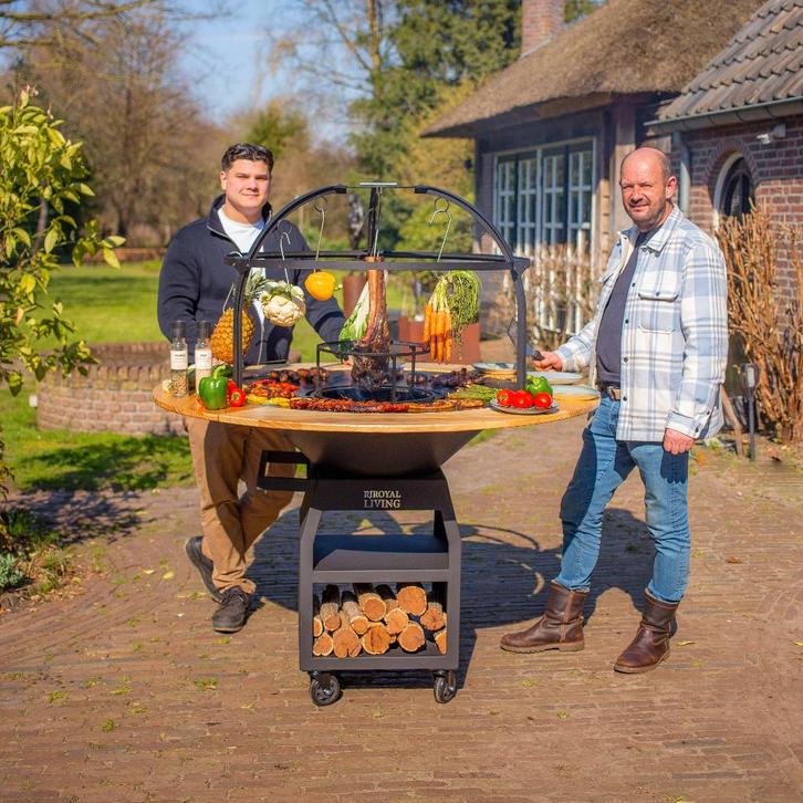 Plancha BBQ grill Maestro 100 cm Blackline buitenkeuken, Tuin en Terras, Houtskoolbarbecues, Nieuw, Met accessoires, Ophalen of Verzenden