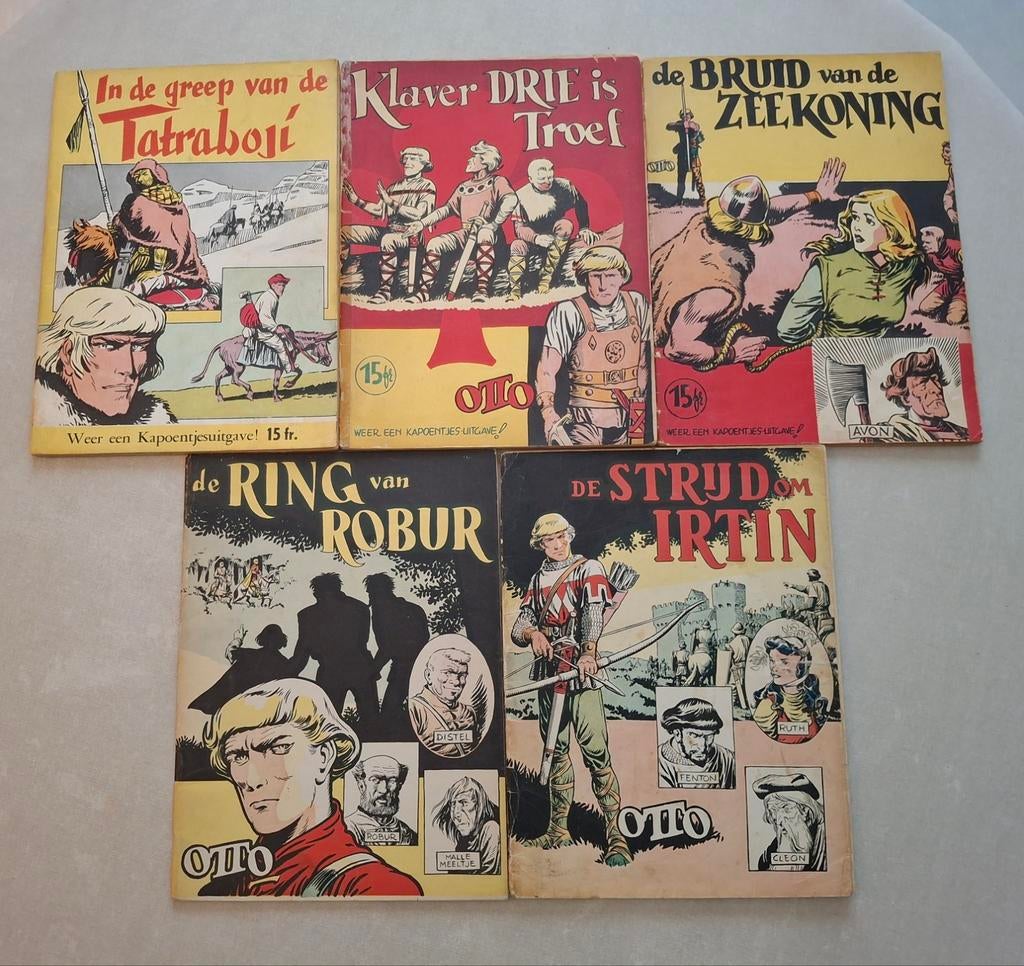 OTTO : 5 strips getekend door Gerrit STAPEL van 1956 tot1958, Boeken, Stripverhalen, Ophalen of Verzenden
