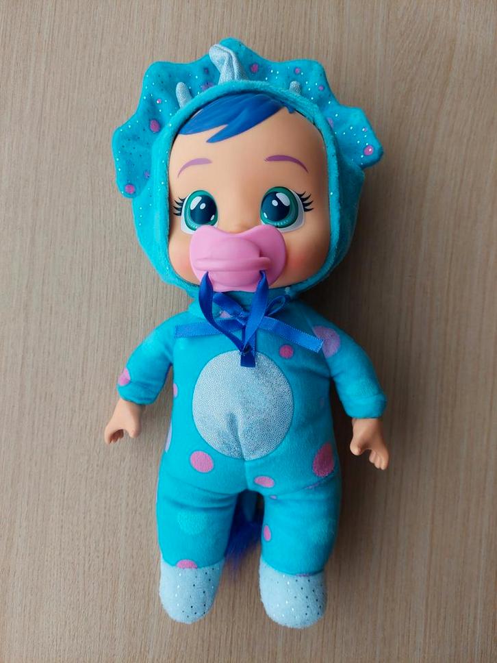 Pop met fopspeen in een unicorn pak, Kinderen en Baby's, Speelgoed | Poppen, Zo goed als nieuw, Babypop, Ophalen of Verzenden