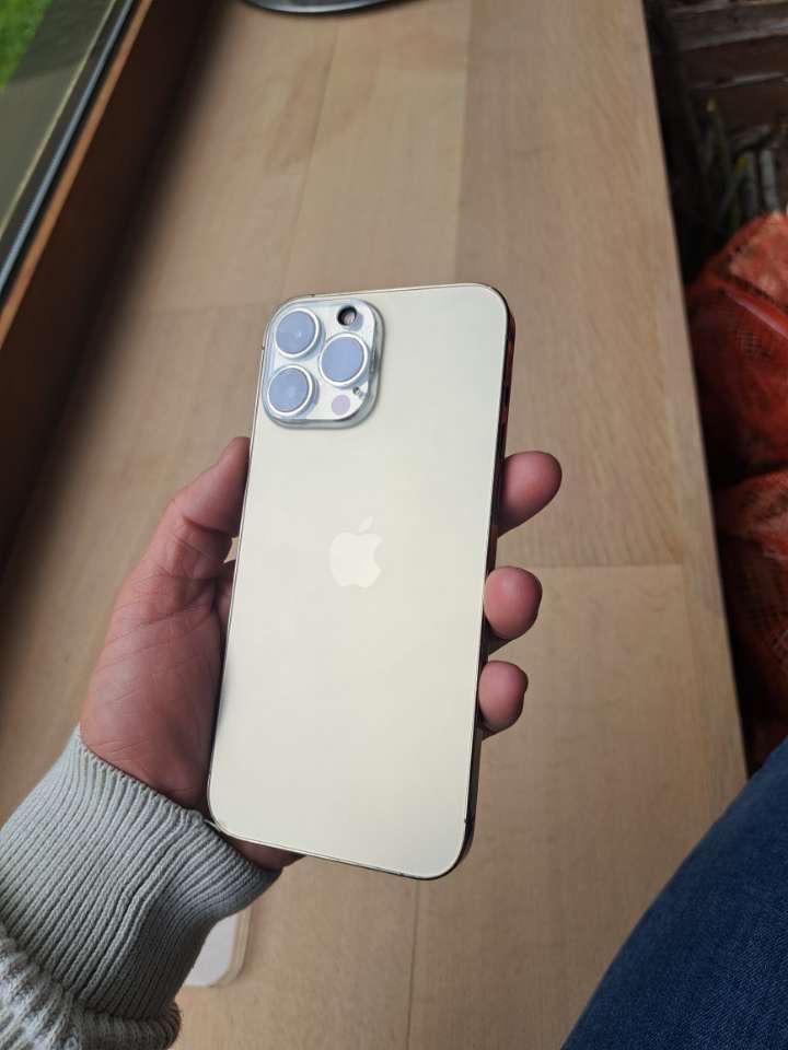 Iphone 13 pro max goudkleurig, Télécoms, Téléphonie mobile | Apple iPhone, Utilisé, 128 GB, Sans abonnement, Sans simlock, iPhone 13 Pro Max