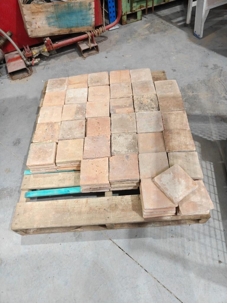 Lot van 160 oude tegels te koop, Enlèvement, Moins de 5 m²