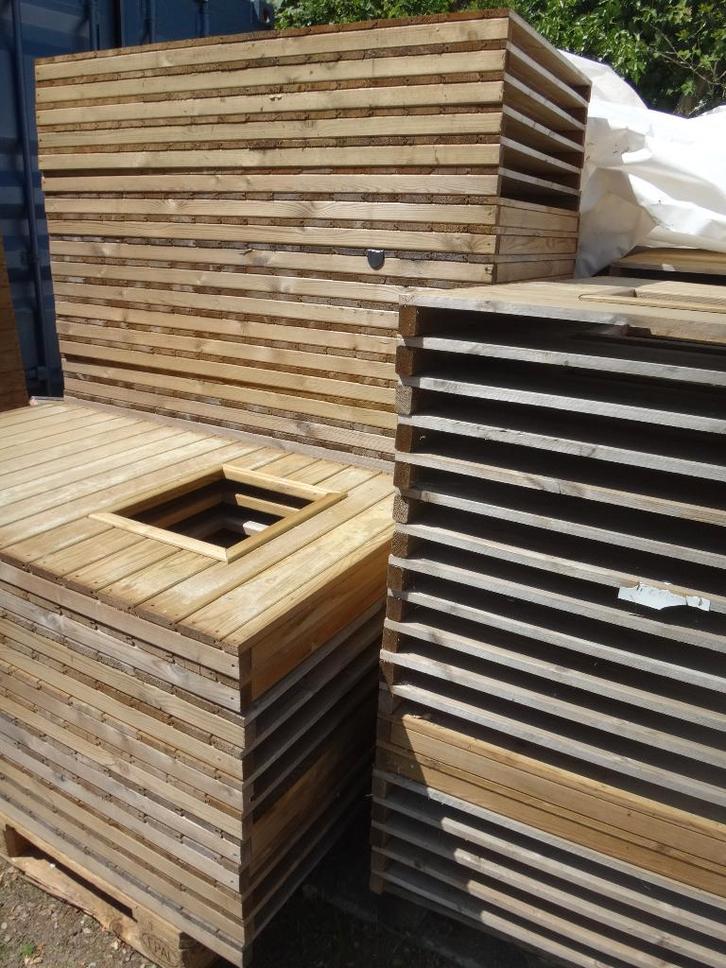 Tuinpanelen voor schuren of schuren, Tuin en Terras, Tuinhuizen, Gebruikt, Tuinhuis, Hout, 500 cm of meer, 400 cm of meer, 3 ramen of meer