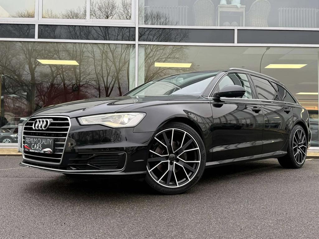 Audi A6 LEDER / NAVIGATIE / SENSOREN / AUTOMAAT / (bj 2015), Automaat, Gebruikt, 4 cilinders, Zwart