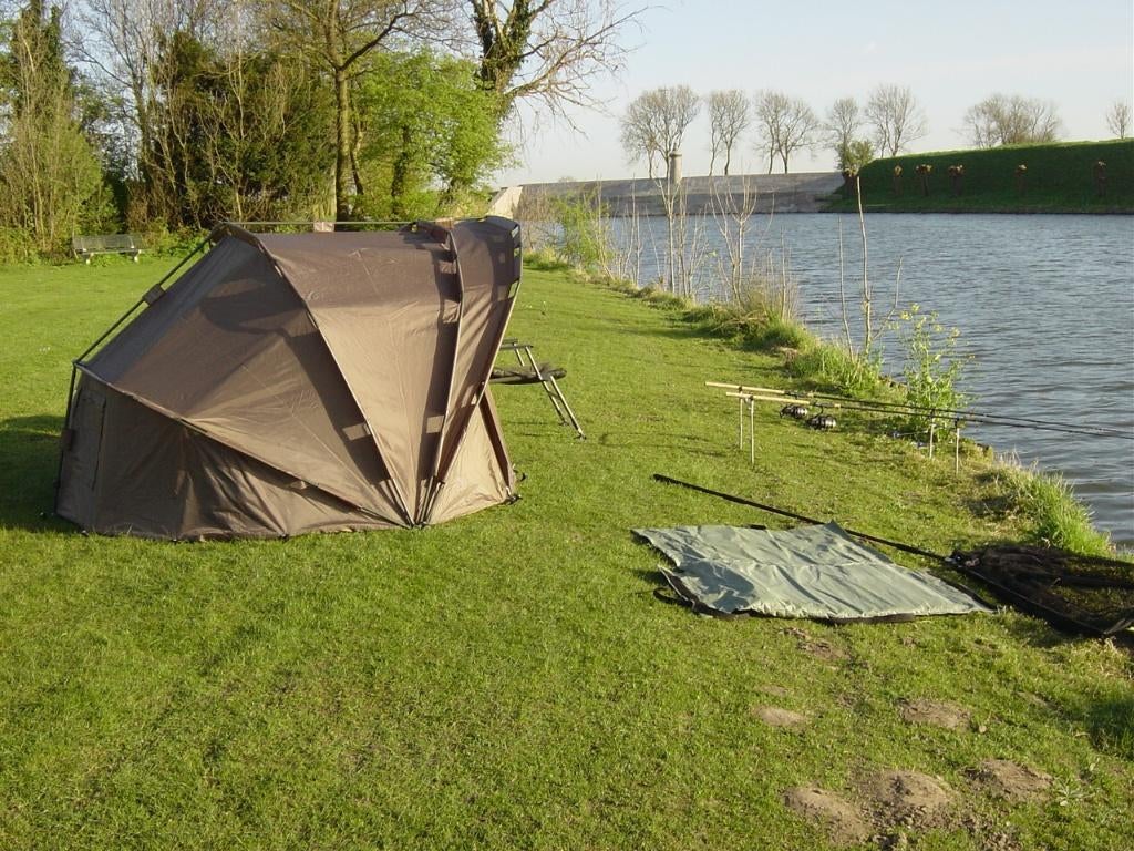 JRC STI-RS 10,000 bivvy tent 5 season slaapzak en stretcher, Watersport en Boten, Hengelsport | Karpervissen, Ophalen, Zo goed als nieuw