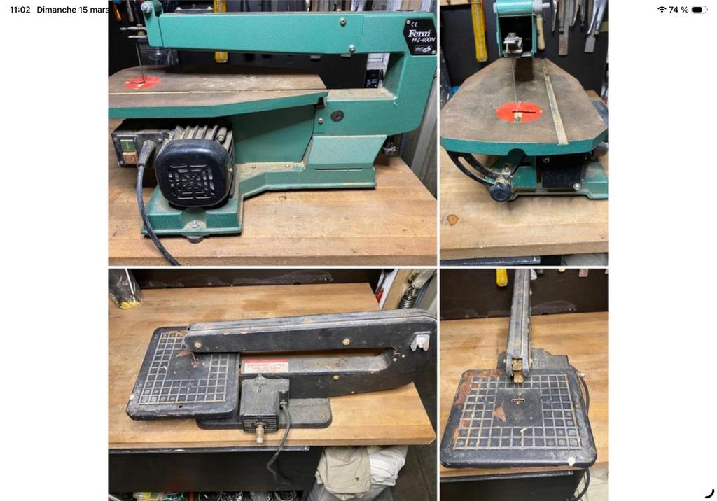 30€-2 scies electrique a chantourner 1xFerm FFZ400N 1xDremel, Hobby & Loisirs créatifs, Bricolage, Utilisé, Machine, Électrique