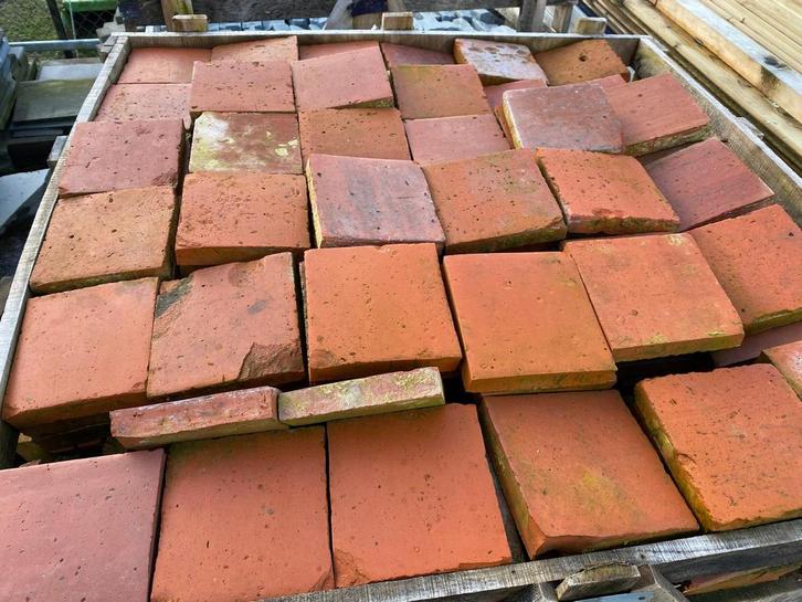 Autenthieke terracottategels / Boomse tegels, Bricolage & Construction, Dalles & Carrelages, Utilisé, Carrelage de sol, Autres matériaux