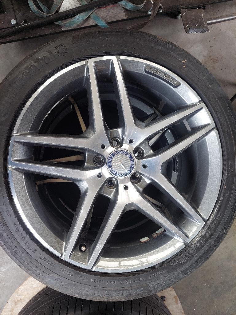 OPRUIMING STOCK: Originele AMG Mercedes-Benz 19” velgen, Gebruikt, 275 mm, Banden en Velgen, Personenwagen