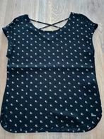 Zwarte blouse print Tom Tailor Denim maat XS, Kleding | Dames, Blouses en Tunieken, Ophalen of Verzenden, Zo goed als nieuw, Maat 34 (XS) of kleiner