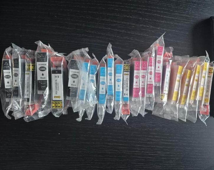 Inktpatronen Canon 550 XL & 551 XL, Computers en Software, Printerbenodigdheden, Nieuw, Cartridge, Ophalen of Verzenden
