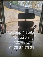 Velgen + winterbanden op toren 205/55R16, Autos : Pièces & Accessoires, Pneus & Jantes, Enlèvement, Pneus hiver, Pneu(s)