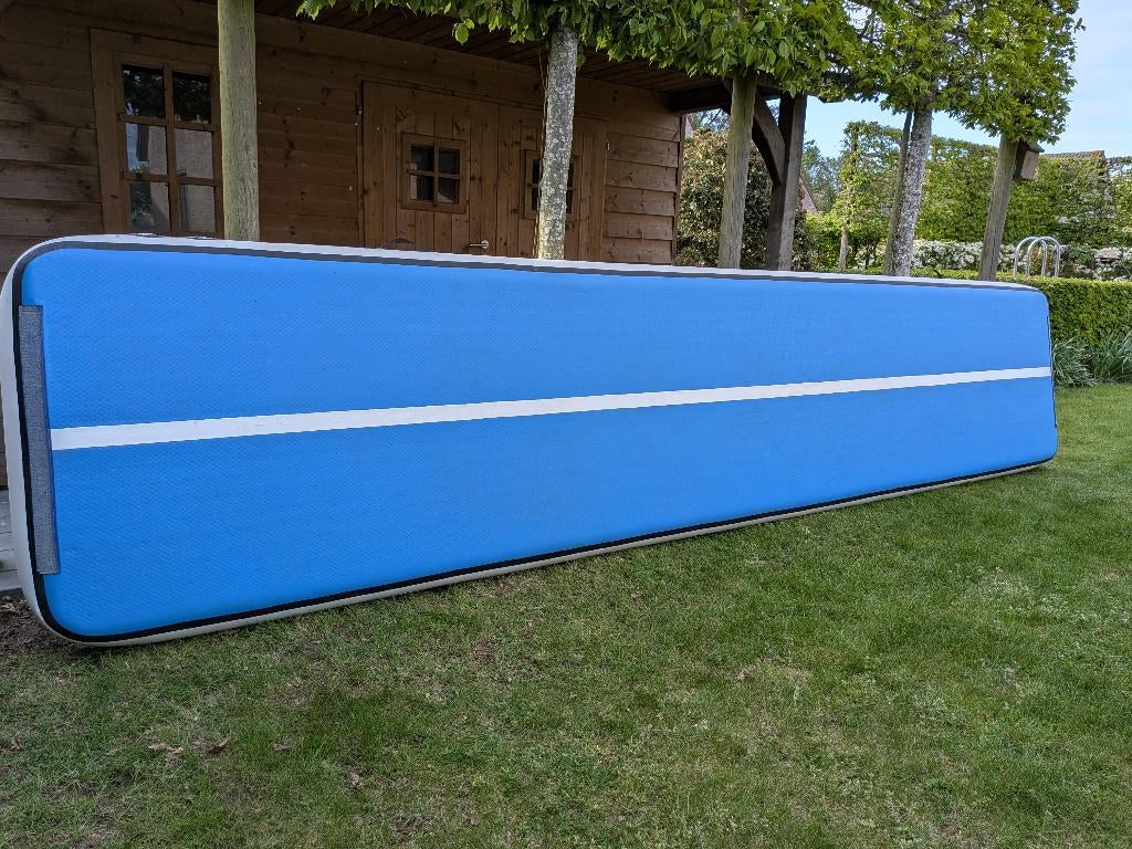 Airtrack 500 x 100 x 20, Sports & Fitness, Gymnastique, Enlèvement, Utilisé, Bleu, Matériel