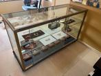 Etalage/vitrine/toonbank vintage, Ophalen, Gebruikt, Glas