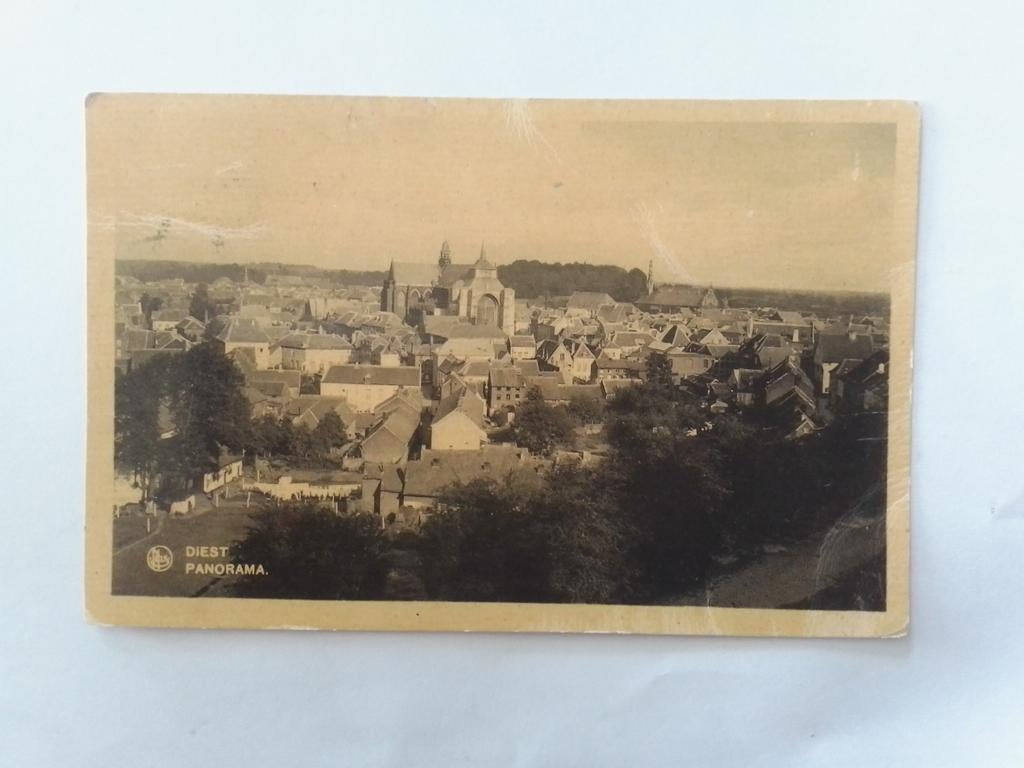 DIEST PANORAMA, Collections, Cartes postales | Belgique, Envoi, 1920 à 1940, Affranchie, Brabant Flamand