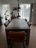 Eetkamertafel te koop, Huis en Inrichting, Tafels | Eettafels, Ophalen, Gebruikt, 50 tot 100 cm, Vijf personen of meer