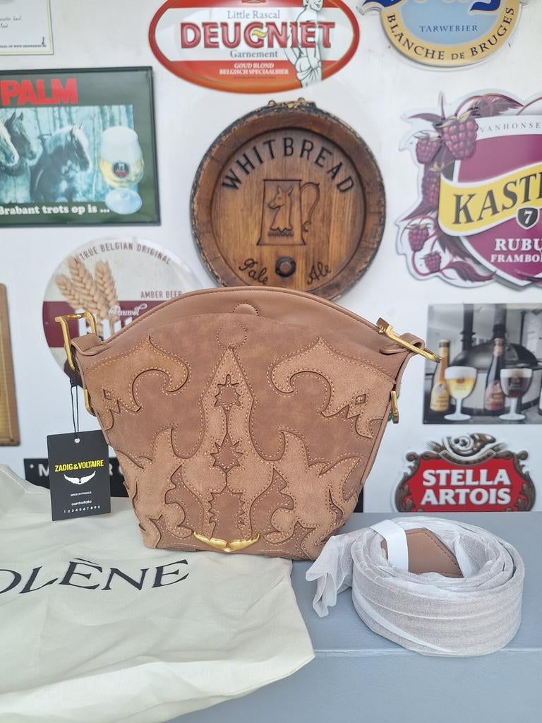 Zadig & Voltaire - Jane Western Handtas, Enlèvement, Neuf, Brun, Sac à main