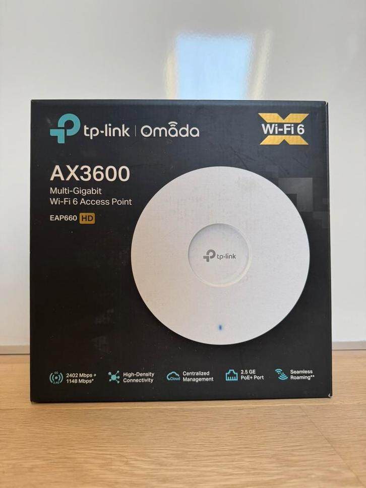 TP-Link Omada AX3600 WiFi 6 Access Point EAP660 HD, Computers en Software, Accesspoints, Zo goed als nieuw, Ophalen of Verzenden