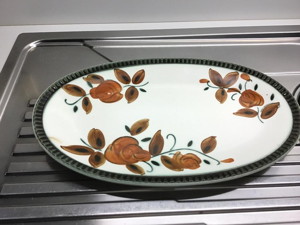 Vintage schaal, Enlèvement ou Envoi, Utilisé, Porcelaine