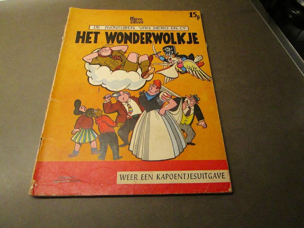 Nero - Het wonderwolkje - 1e druk - 1960, Boeken, Gelezen, Marc Sleen, Eén stripboek, Ophalen of Verzenden