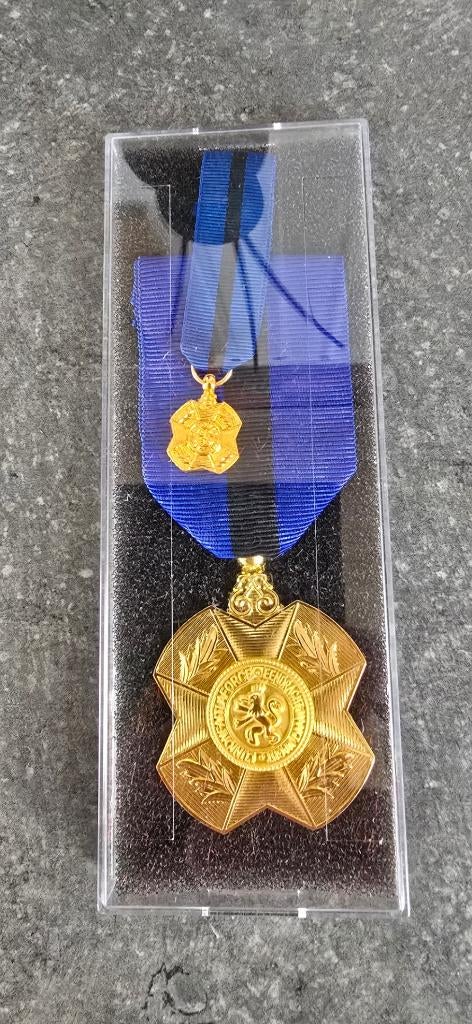 Médaille d'or Ordre de Léopold.Il. Grande et Petit modèle., Ophalen, Landmacht, Lintje, Medaille of Wings