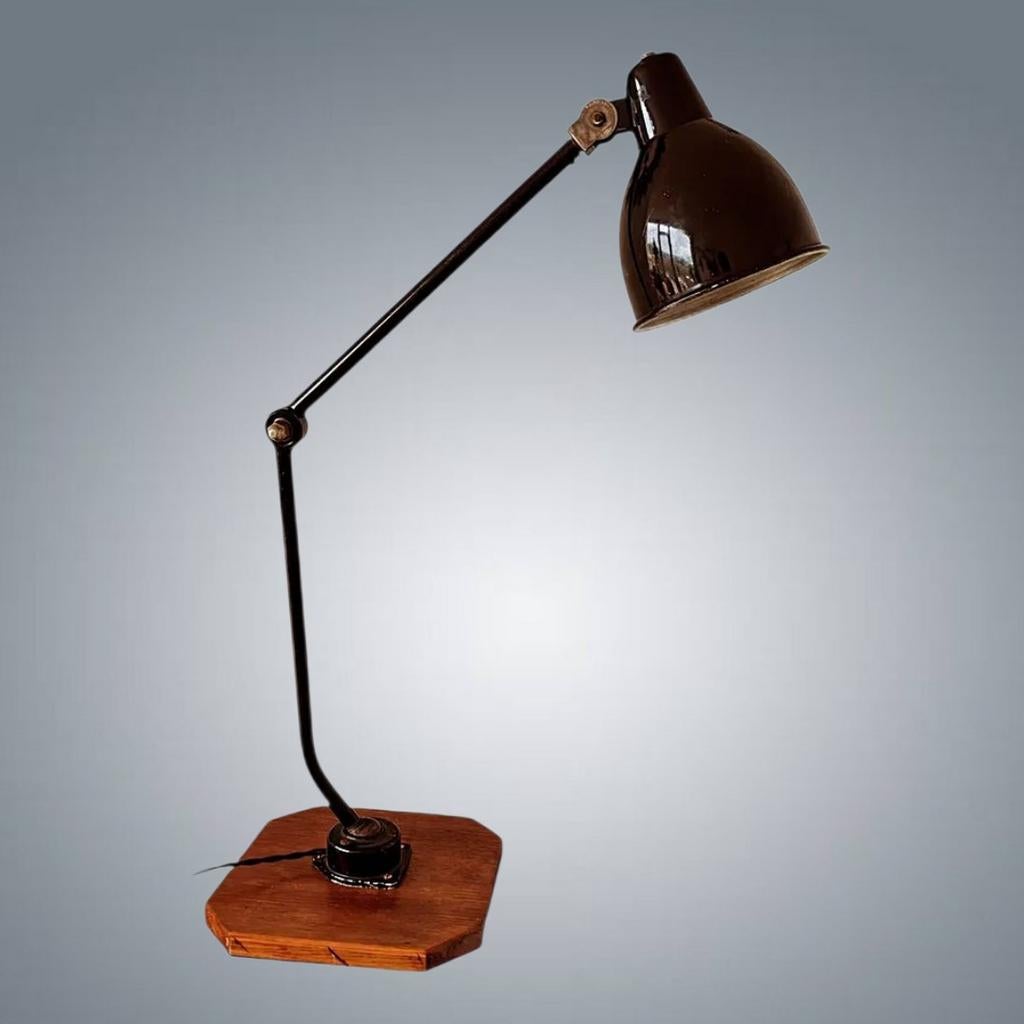 Lampe articulée vintage industrielle, Maison & Meubles, Enlèvement, Métal