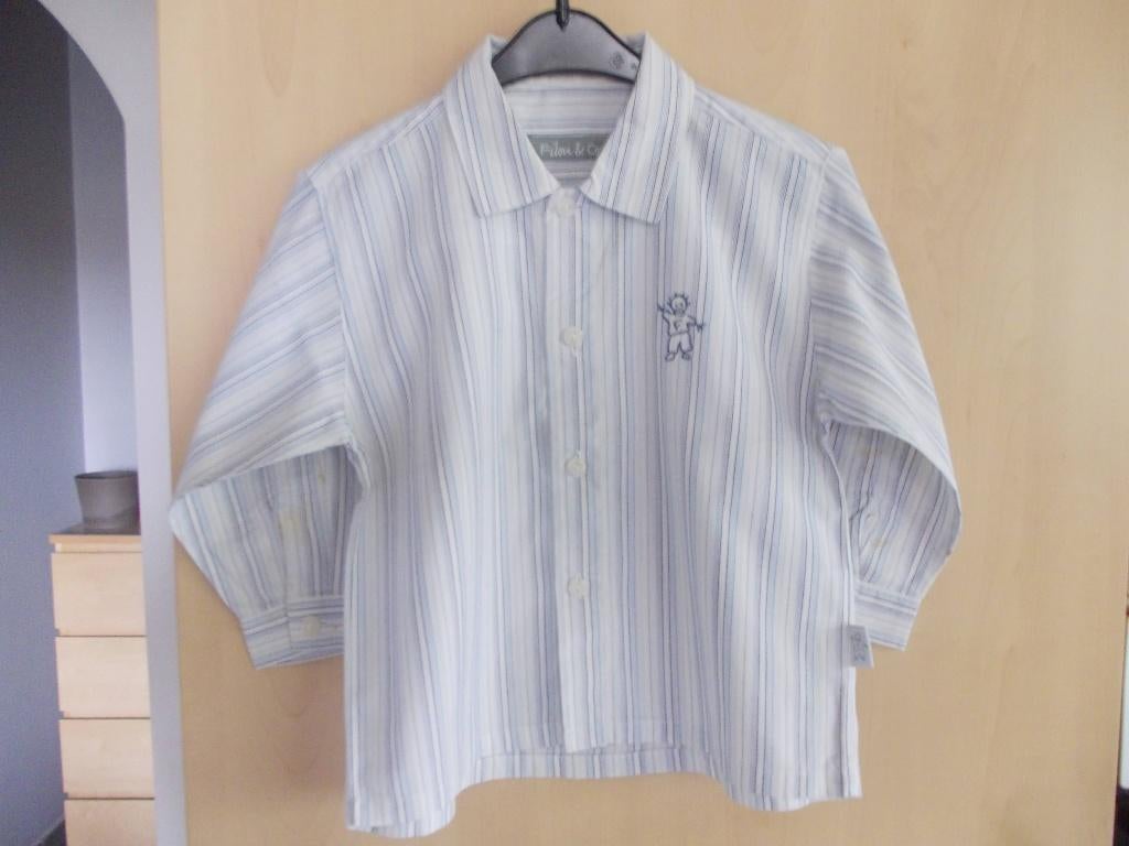 Hemden Filou, maat 104-110 en Hemd Petit Filou, maat 86-92, Kinderen en Baby's, Kinderkleding | Maat 104, Zo goed als nieuw, Jongen
