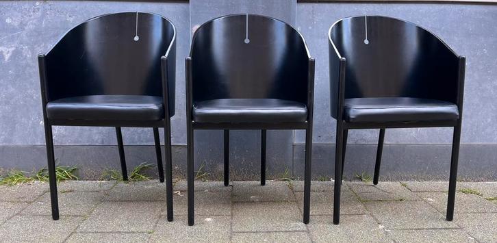 Drie vintage design stoelen jaren ‘80, Huis en Inrichting, Stoelen, Zo goed als nieuw, Twee, Verzenden