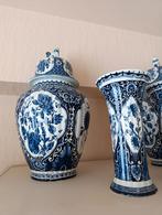 Authentieke antieke Delftse vaas set van 4, Ophalen