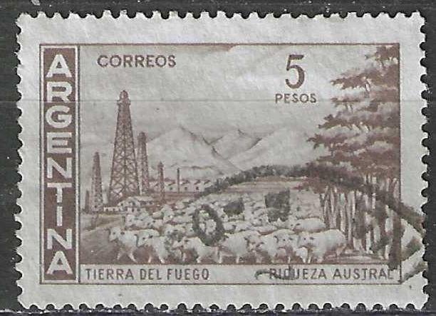 Argentine 1959/1962 - Yvert 606 - Terre de Feu (ST), Envoi, Affranchi