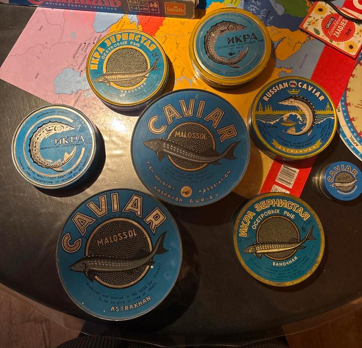 Kaviaardozen, Collections, Boîte en métal, Utilisé, Autre, Enlèvement