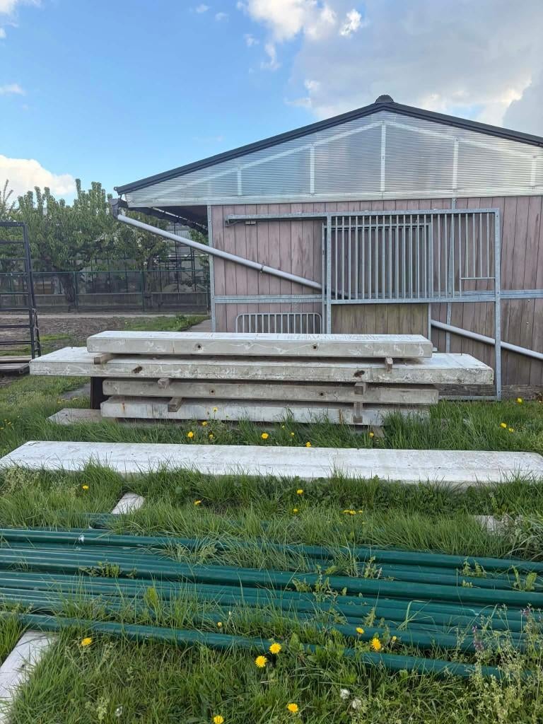 Betonplaten, Ophalen, Gebruikt