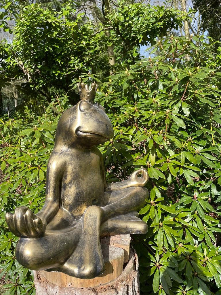 Grenouille zen, jardin, zen, piscine, étang, yoga 60 cm, Enlèvement, Neuf, Synthétique, Animal