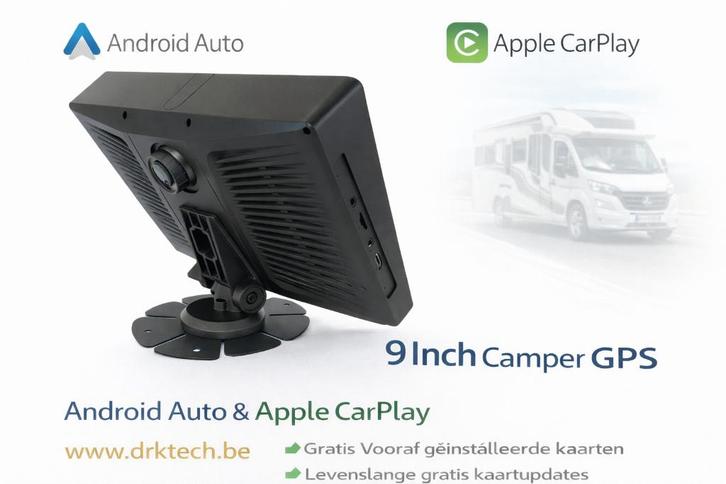 9” Android Dashcam GPS Tablet – Camper & Auto Navigatie-TMC, Caravans en Kamperen, Caravanaccessoires, Nieuw, Ophalen of Verzenden