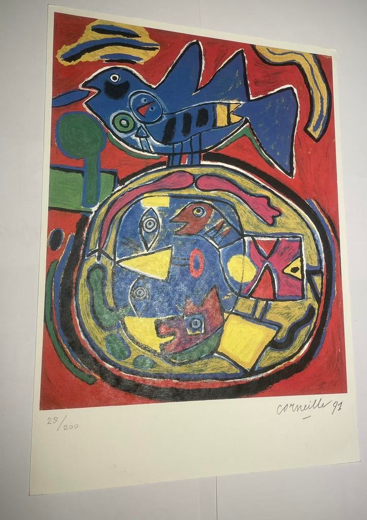 Corneille Lithografie, Antiek en Kunst, Ophalen of Verzenden