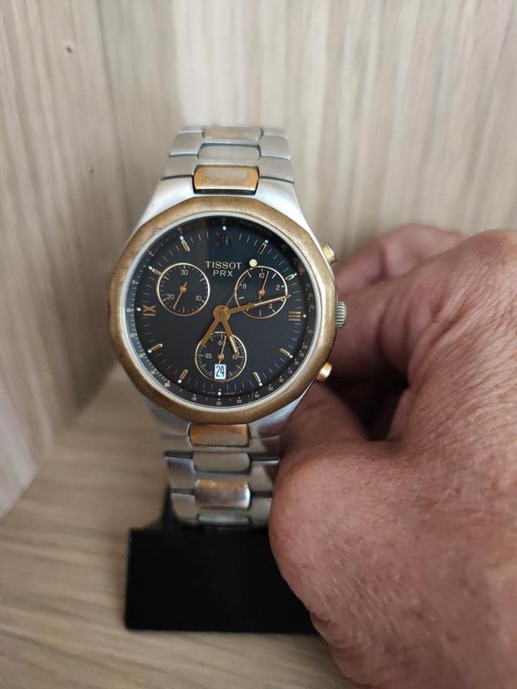 Vintage Tissot PRX horloge, Handtassen en Accessoires, Horloges | Antiek, Polshorloge, Tissot, Staal, 1960 of later, Met bandje