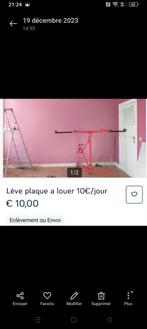 Lève plaque a louer 10€/jours, Bricolage & Construction, Enlèvement ou Envoi