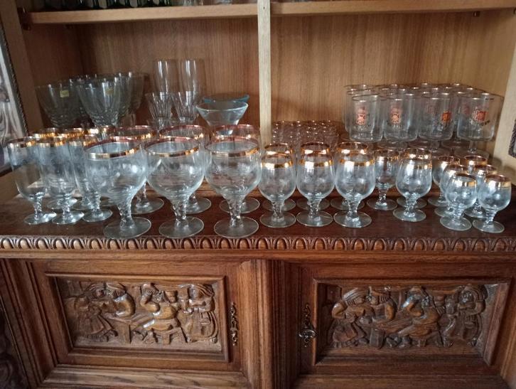 Set de verres vintage Bohemia, Antiquités & Art, Antiquités | Verre & Cristal, Enlèvement