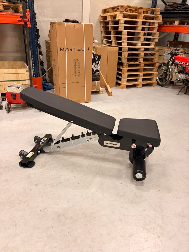 Flat incline decline bench - verstelbaar, Sports & Fitness, Enlèvement ou Envoi, M, Comme neuf, M