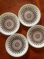 4 vintage dessert borden, Ophalen, Gebruikt, Bord