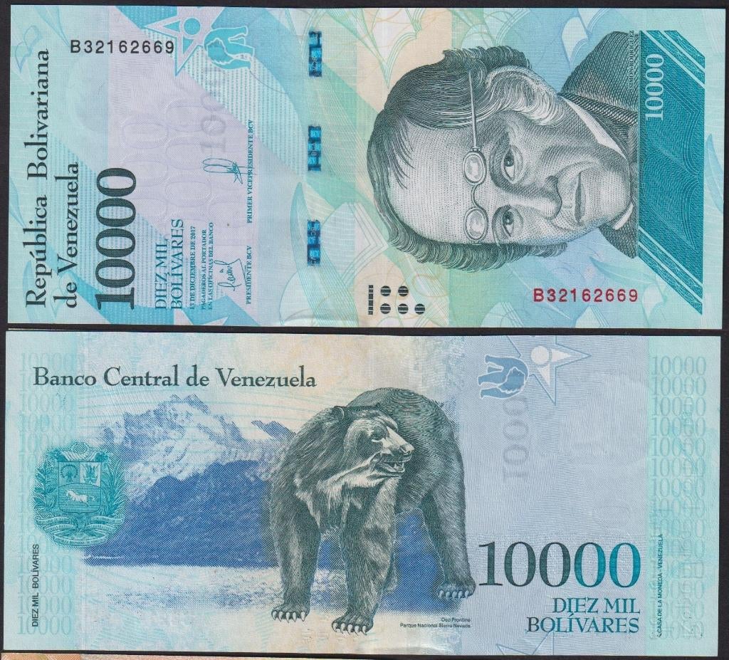 Venezuela 10.000 Bolivares, Ophalen of Verzenden, Zuid-Amerika, Los biljet