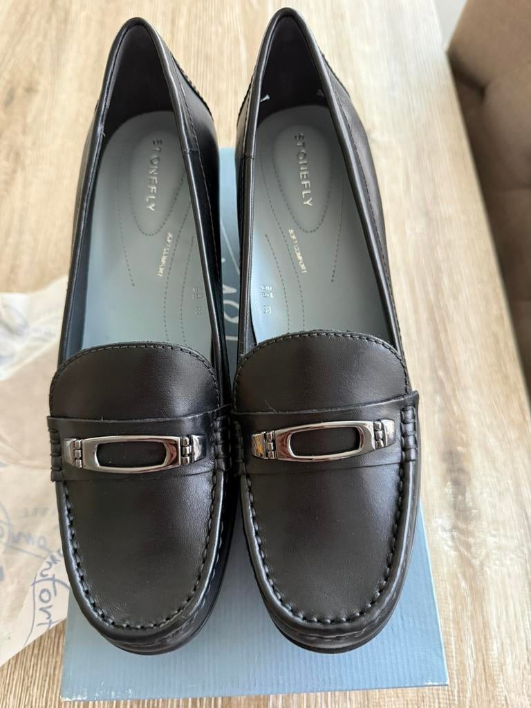 Dames loafers, Ophalen, Schoenen met lage hakken, Zwart, Nieuw