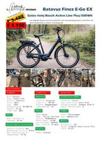 Batavus Finez E-Go - Riem – Bosch Active Line Plus – 500Wh, 51 à 55 cm, Batavus, 50 km par batterie ou plus, Enlèvement
