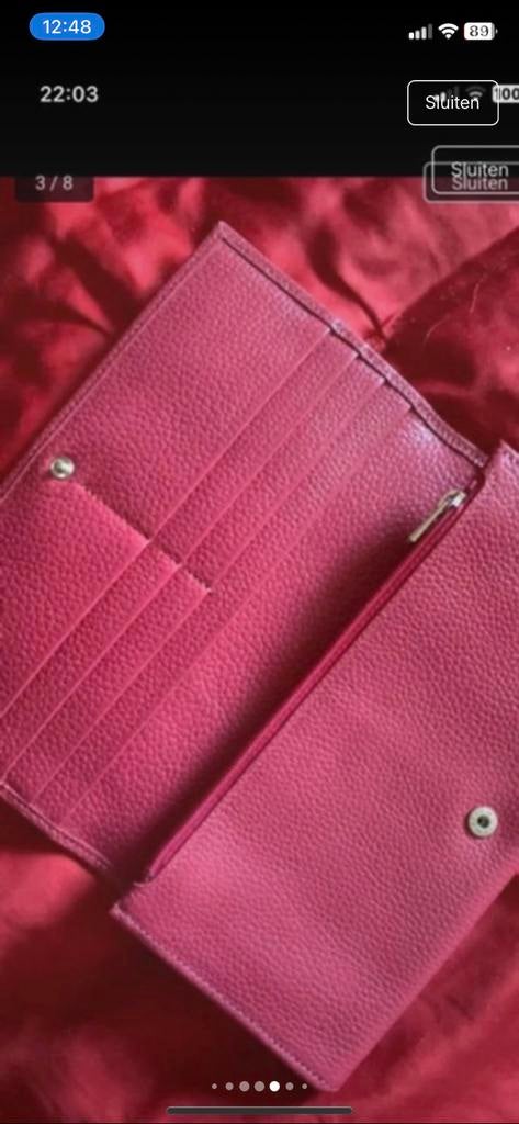 Prachtige splinternieuwe portefeuille van Longchamp, Handtassen en Accessoires, Portemonnees, Nieuw, Overige merken, Roze, Leder