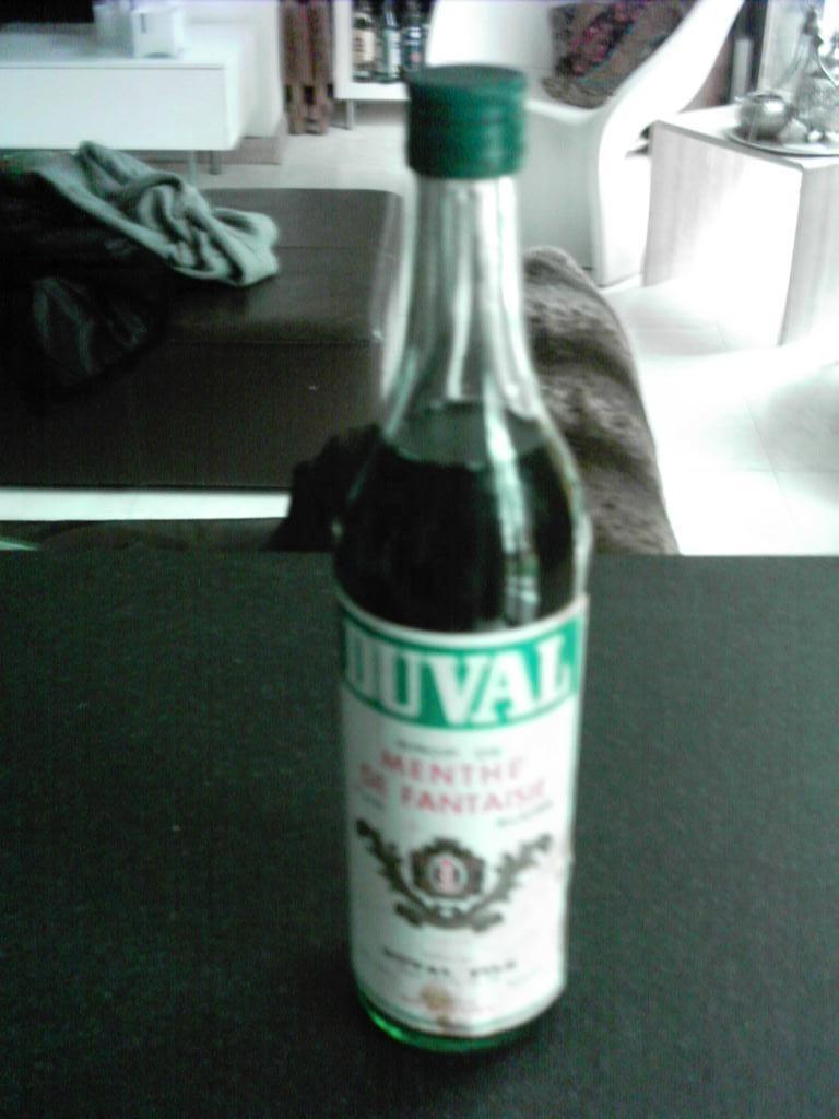Vintage fles siroop Sirop Duval, Ophalen of Verzenden