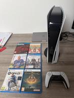 Playstation 5 Disc + 6 Games, Games en Spelcomputers, Spelcomputers | Sony PlayStation 5, Ophalen, Zo goed als nieuw, Playstation 5