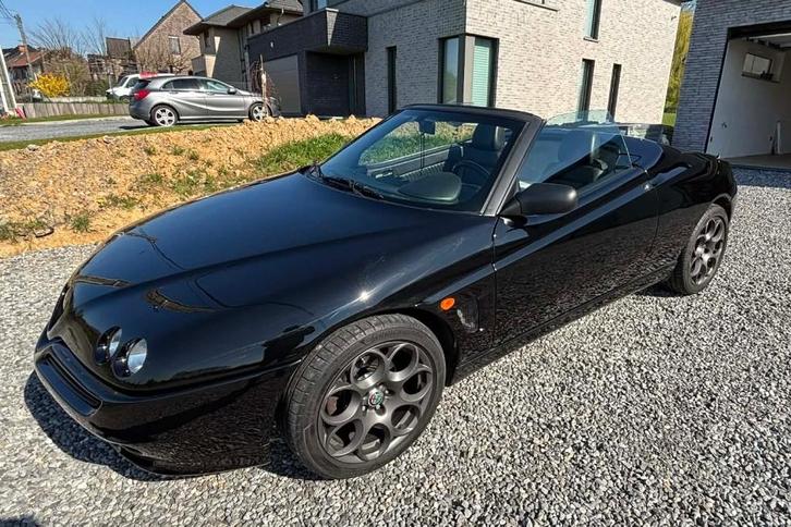 Alfa Romeo Spider 3.0  V6, Auto's, Alfa Romeo, Particulier, Spider, Benzine, Cabriolet, 2 deurs, Handgeschakeld, Zwart, Zwart